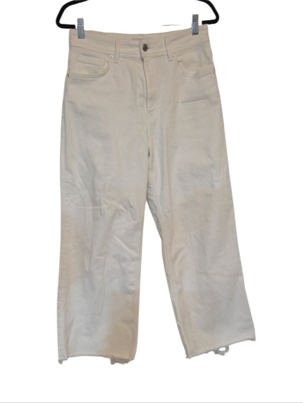Mavi Paloma High Rise Wide Leg White Jeans